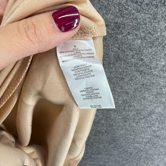 Jessica Simpson Dress Women 8 Black Floral Crochet Sheath Midi Zipper Lined - Picture 6 of 7